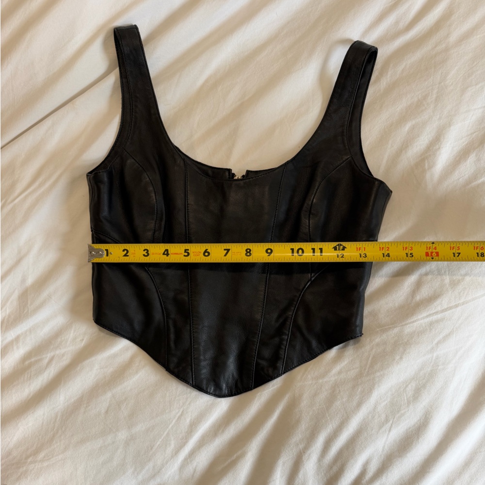 Understated Leather Mustang Bustier in Black - Picture 5 of 7